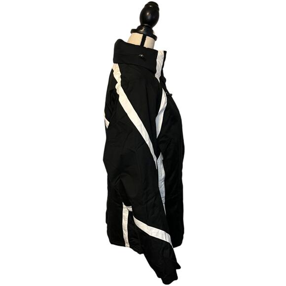Spyder Black and White Ski Jacket - Picture 5 of 10